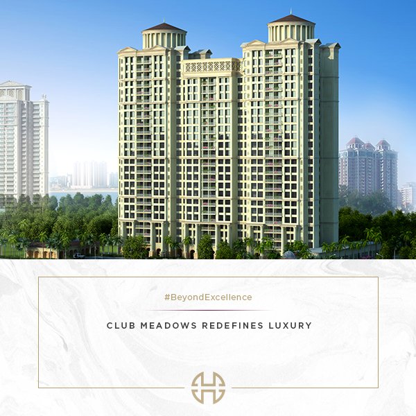The beautiful structure of the Club Meadows at Hiranandani Club Meadows, Bangalore